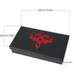 Leather Dice Tower & Storage Box (Red)