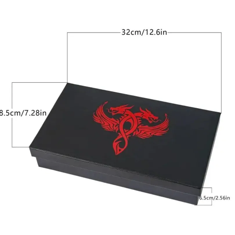 Leather Dice Tower & Storage Box (Red)