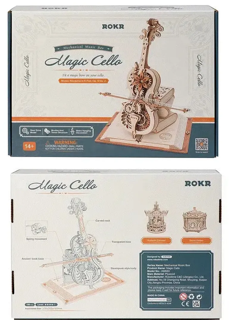 Magic Cello - Mechanical Music Box DIY - Rolife