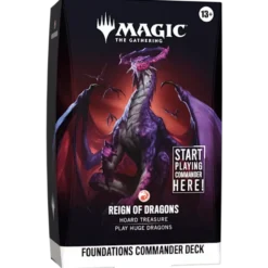 Magic The Gathering Foundations Commander Deck - Reign of Dragons