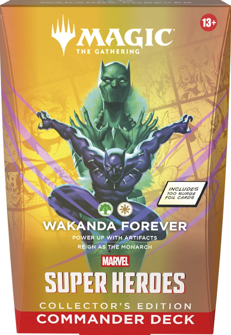 Magic The Gathering Marvel Super Heroes Commander Deck Collectors Edition Wakanda Forever