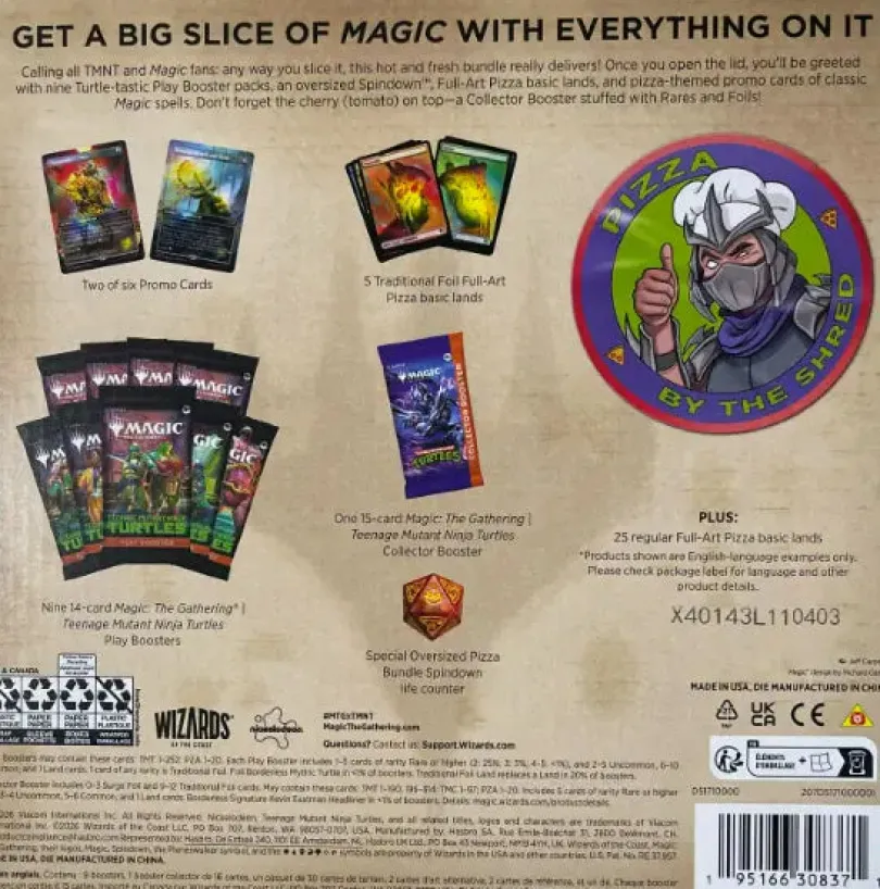 Magic The Gathering: Teenage Mutant Ninja Turtles Pizza Bundle
