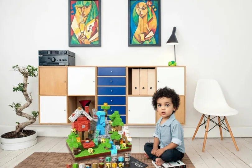 Magnetic Building Blocks Forest Cabin 150 st