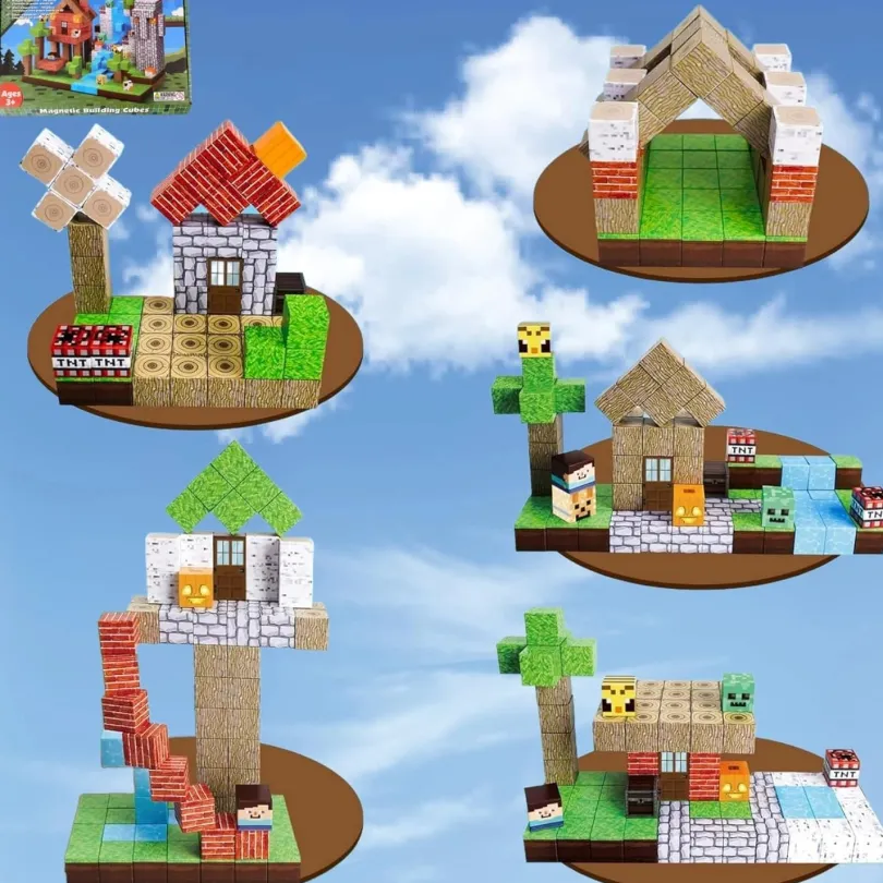 Magnetic Building Blocks Forest Cabin 150 st
