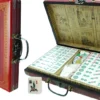 Mah Jong case red China small