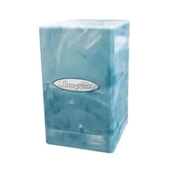 Marble Satin Tower - Light Blue / White