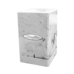 Marble Satin Tower: White  Black