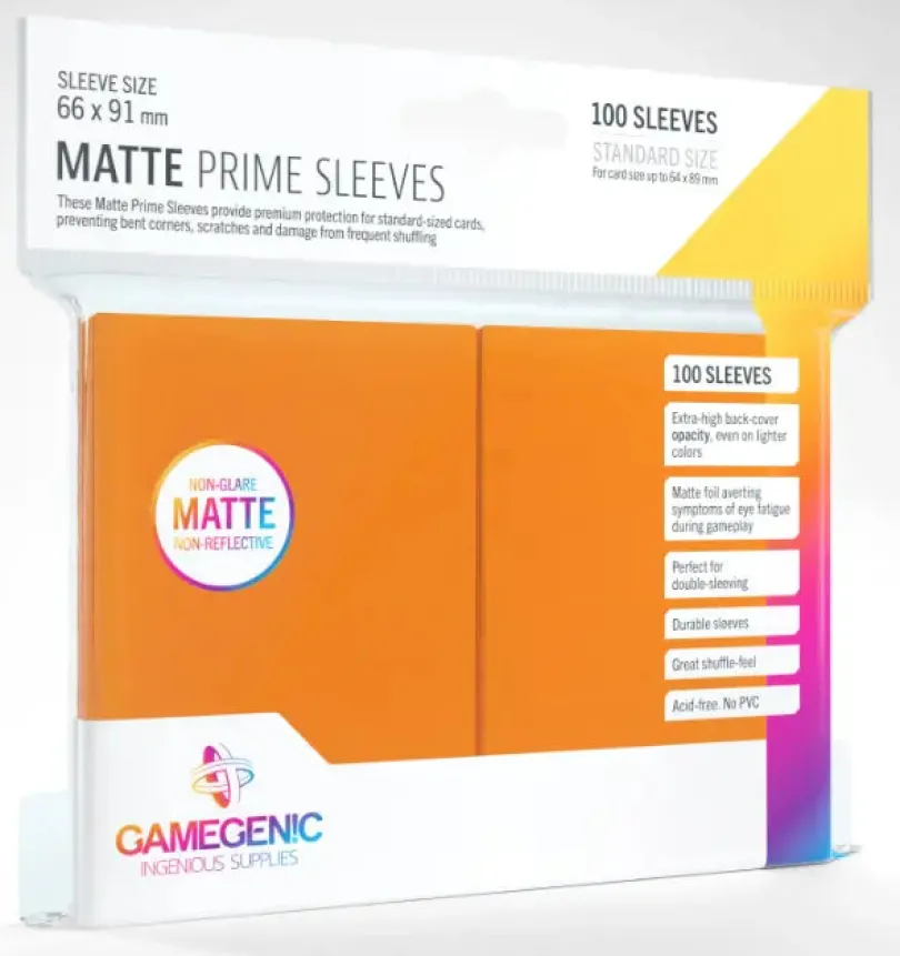 Matte Prime Sleeves (100 Sleeves) - Välj Färg