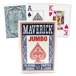 Maverick Jumbo Index playing cards (Blå/röd)