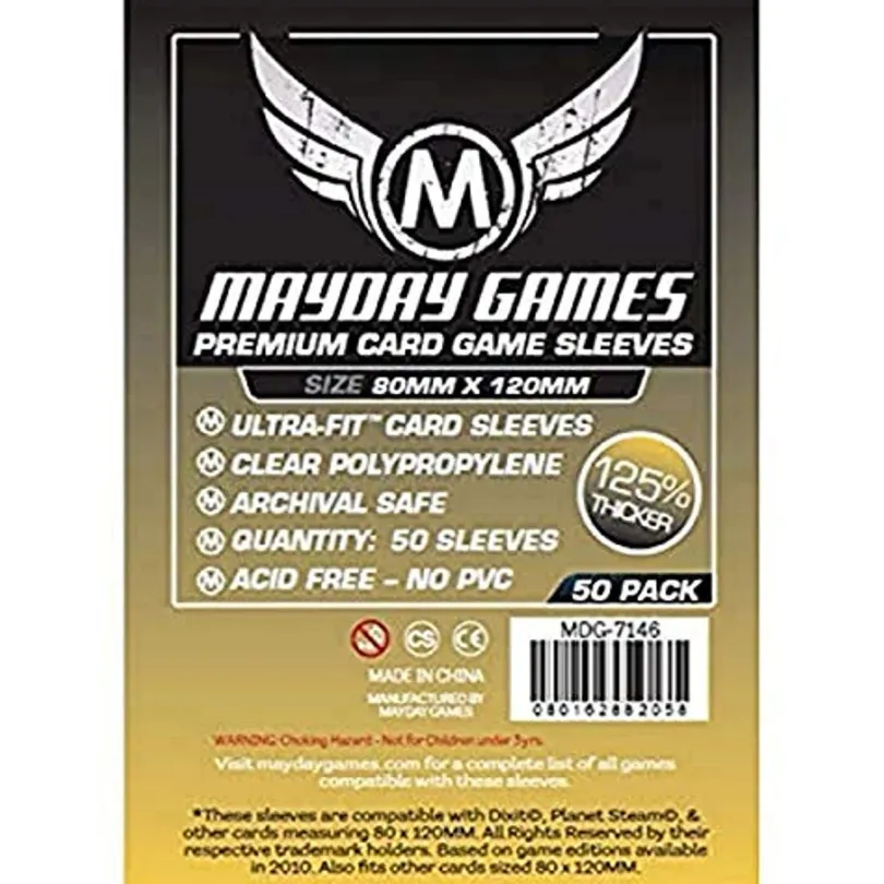 Mayday Games Card Sleeves - "Dixit" Card Sleeves - Ultra-Fit (80x120mm)
