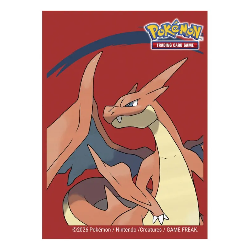 Mega Charizard Y 65ct Deck Protector Sleeves for the Pokémon Trading Card Game