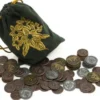 Metal Coin Set with Floral Theme - For any Board Game