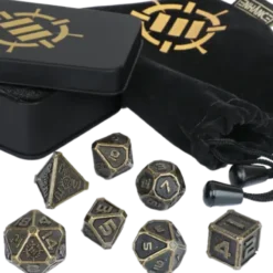 Metal Dice Set Ancient Bronze