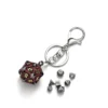 Mini Metal Dice Set Keychain Red/Black