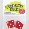 25MM TRANSPARENT CROOKED DICE