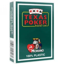 Modiano Poker 4 Jumbo Index Plastic cards (dark green)