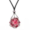 Mysticage Dice Chain with Random Sharp Resin D20s Silver