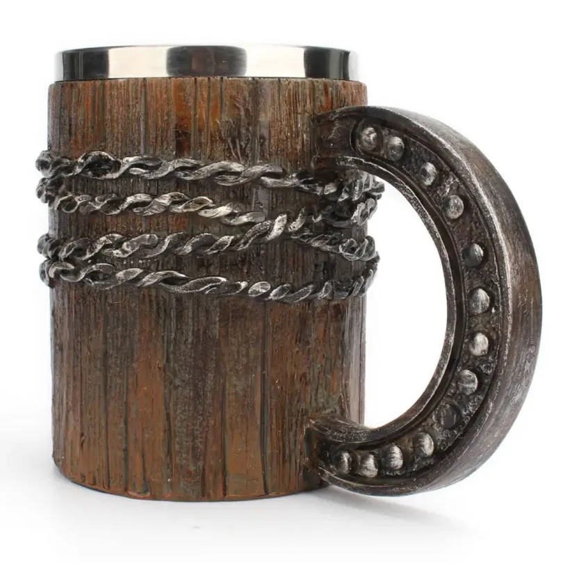 Mystic Brown Mug 600 ml Resin Stainless Steel Brown