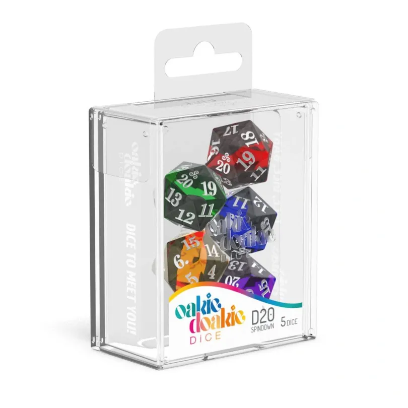 Oakie Doakie Dice D20 Spindown Dice Set Enclave