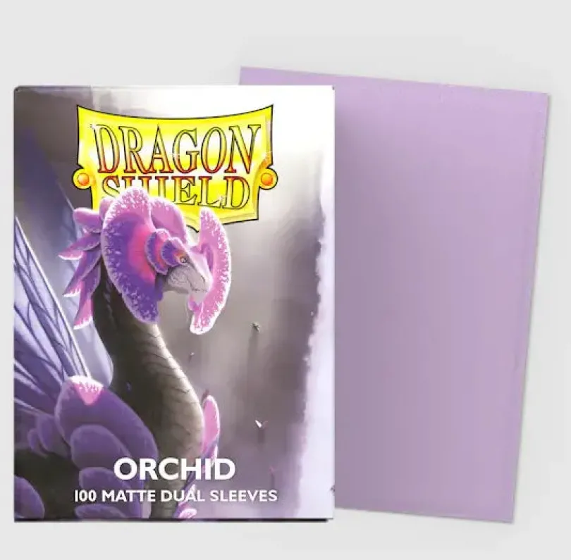 Orchid Matte Dual Sleeves Standard Size 100 Sleeves Dragon Shield