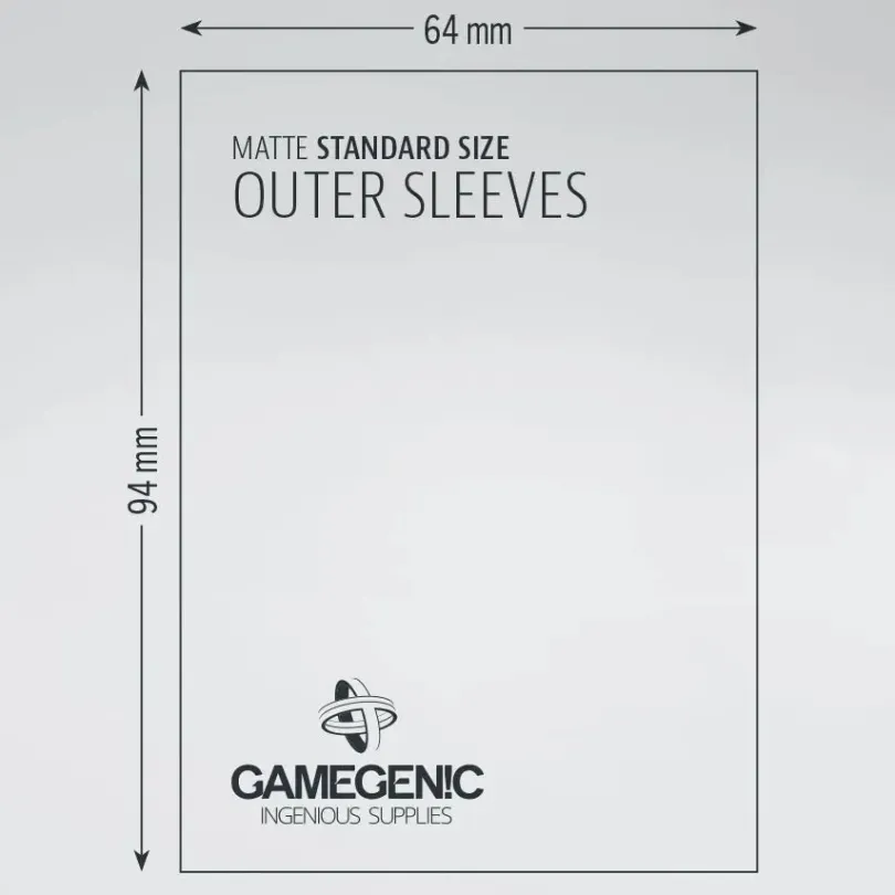 Outer Sleeves Matte Standard Size (50 Sleeves)