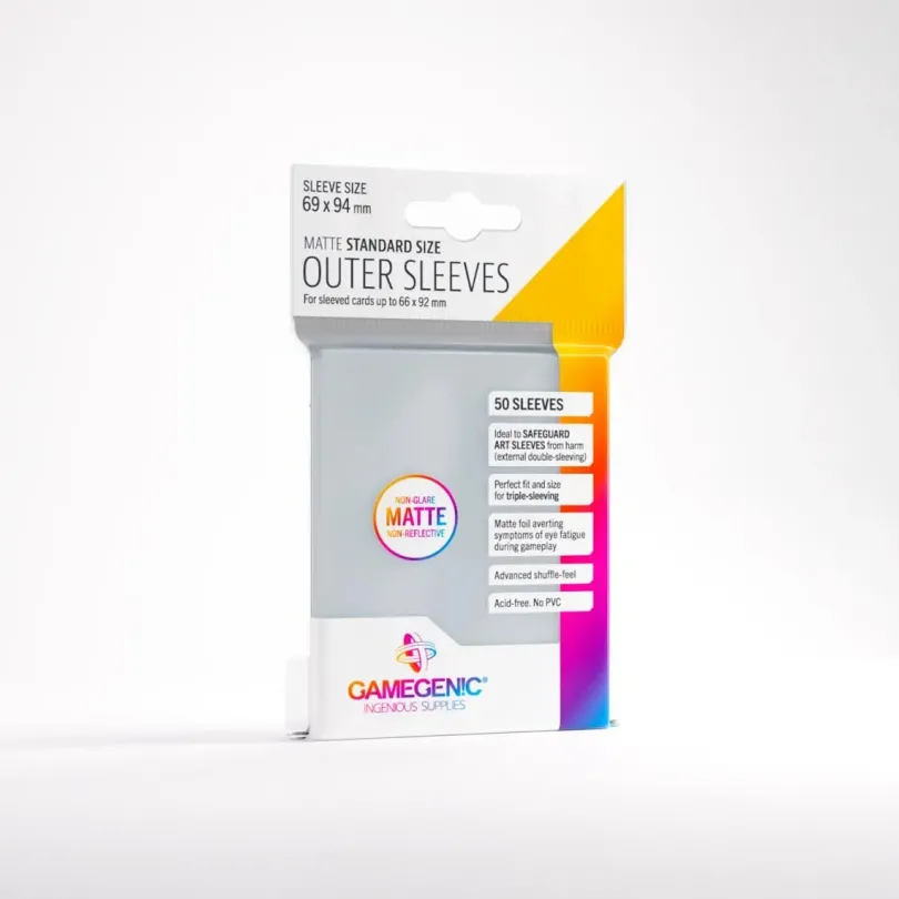 Outer Sleeves Matte Standard Size (50 Sleeves)
