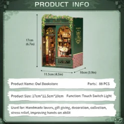 Owl Bookstore - Book Nook Kit - CuteBee