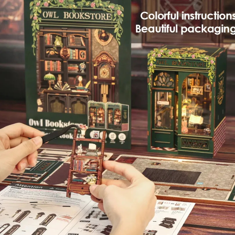Owl Bookstore - Book Nook Kit - CuteBee