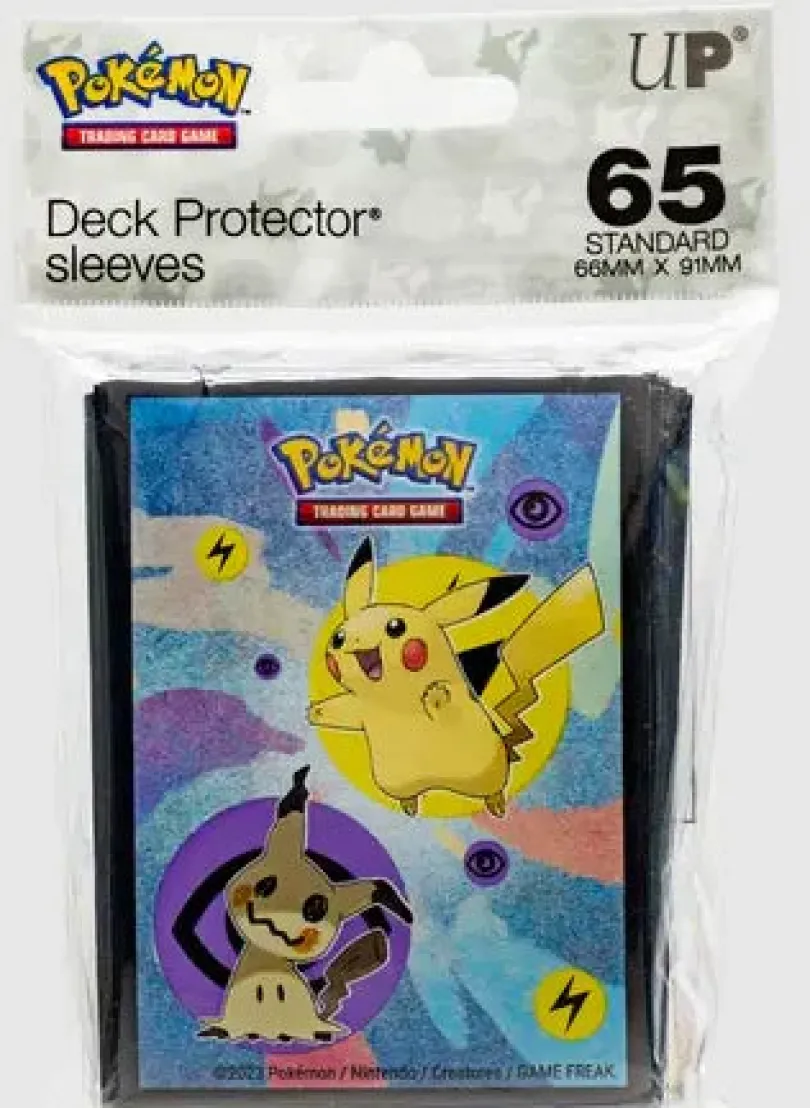 Pikachu & Mimikyu Standard Deck Protector Sleeves (65ct) for Pokémon