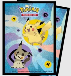 Pikachu & Mimikyu Standard Deck Protector Sleeves (65ct) for Pokémon