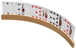 Playing card holder, wood, 50 cm (6695)
