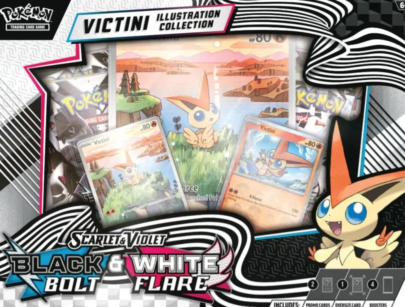 Pokemon SV10.5 - Black Bolt & White Flare - Victini Illustration Collection
