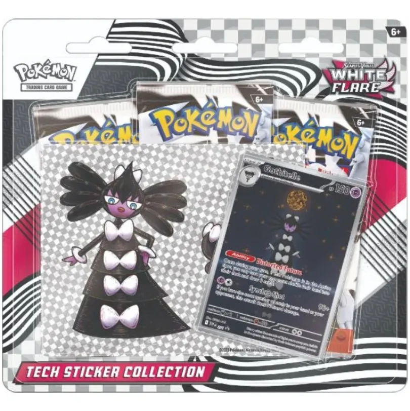 Pokemon SV10.5 - Black Bolt & White Flare - White Flare Tech Sticker Collection