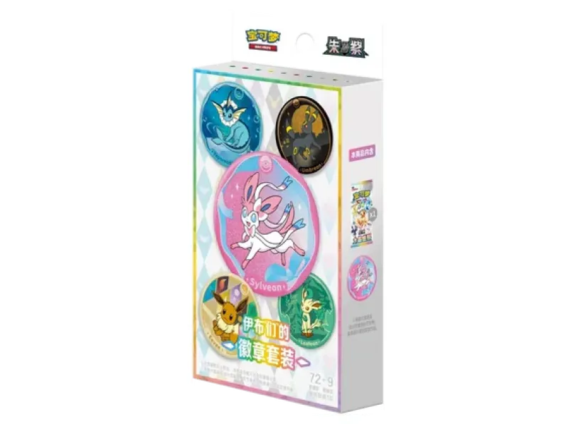 Pokemon Terastal Gathering CSV9.5C Badge Set Collection (Kinesisk)