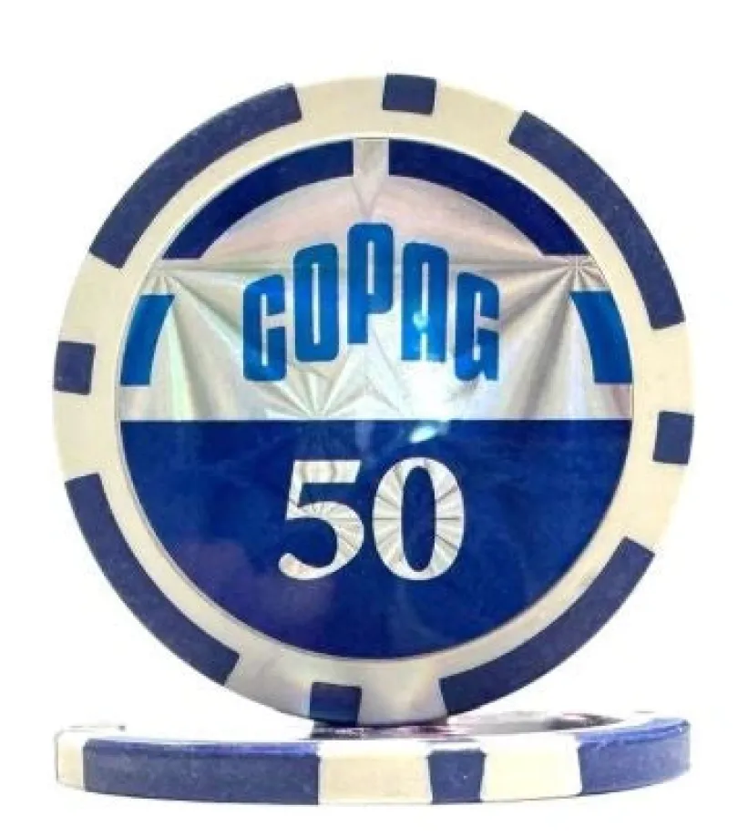 300 Poker Chips Set in Dark Aluminum Suitcase Copag