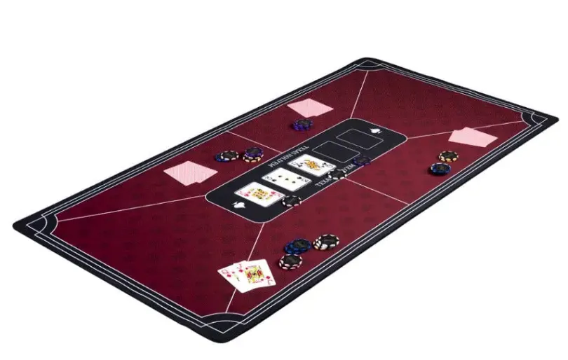 Pokermatta röd (120x60cm)