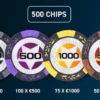 Pokerset i metallväska, high stake 500 marker (14 grams)
