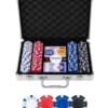 Pokerset i metallväska, med 200 marker (11.5 grams)