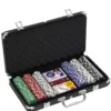Pokerset Med Svart Metallvaska 300 Chips 115 Gram