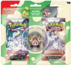 Pokémon TCG: 2 Booster Packs & Smoliv or Lechonk Eraser