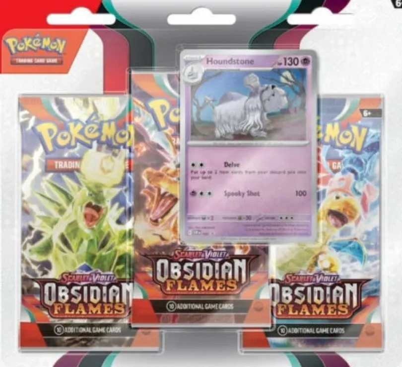 Pokémon TCG - Scarlet & Violet Obsidian Flames 3-pack Blister - Houndstone