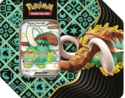 Pokémon TCG: Scarlet & Violet - Paldean Fates Tin Shiny Great Tusk ex (USA ed med 5 Boosters)