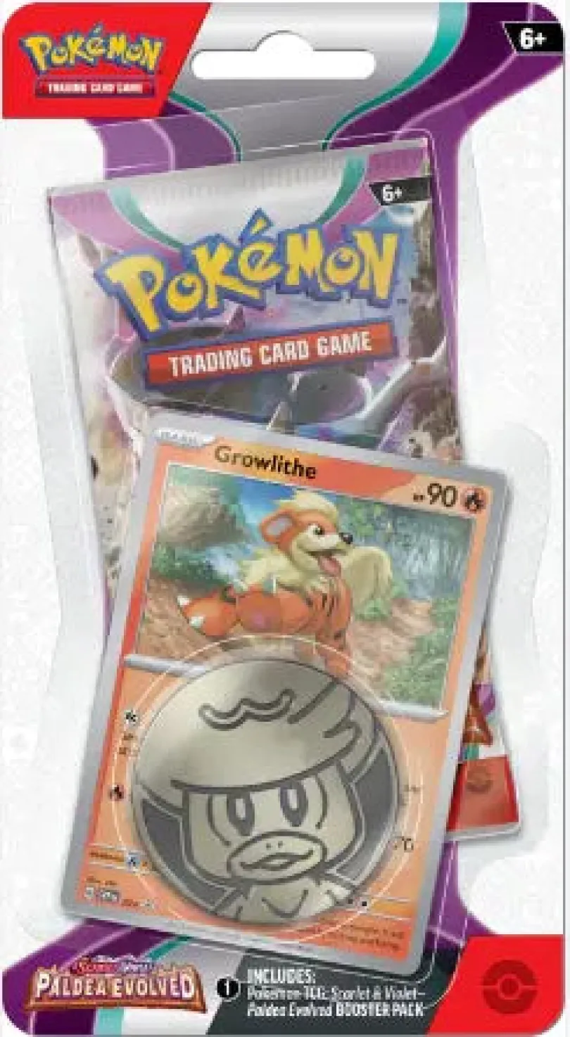 Pokémon TCG - Scarlet & Violet Paldea Evolved Checklane Blister - Growlithe