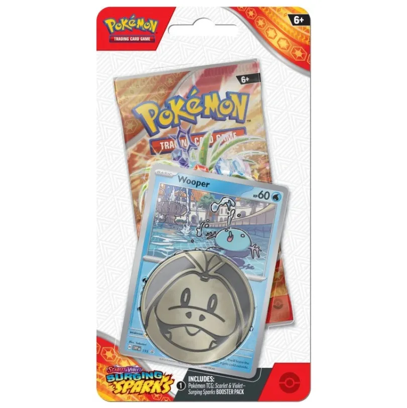 Pokémon TCG - Scarlet & Violet Surging Sparks Checklane Blister - Wooper