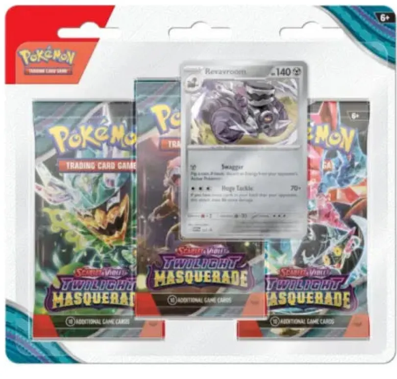 Pokémon TCG - Scarlet & Violet Twilight Masquerade 3-pack Blister - Revavroom