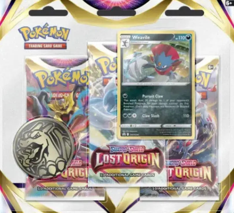 Pokémon TCG - Sword & Shield Lost Origin 3-pack Blister - Weavile