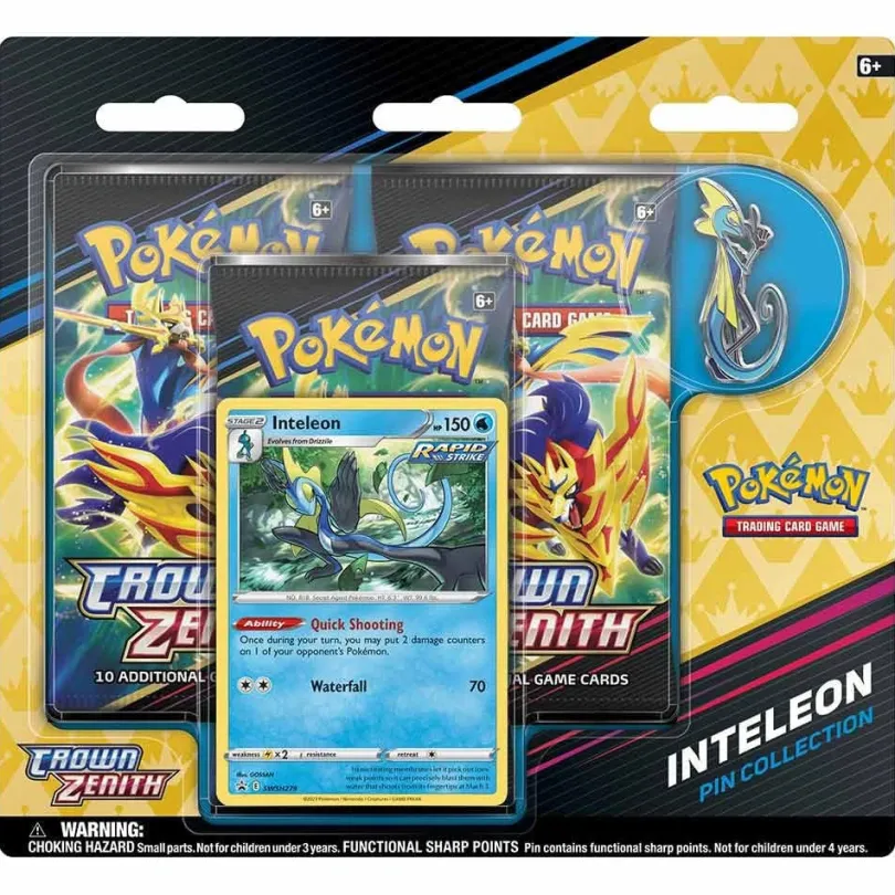 Pokémon TCG - SWSH 12.5 Crown Zenith: Inteleon PinCollection