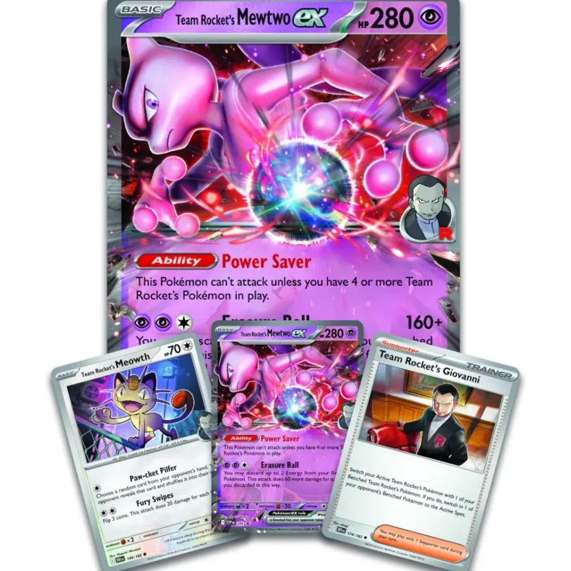 Pokémon TCG: Team Rocket's Mewtwo ex Box