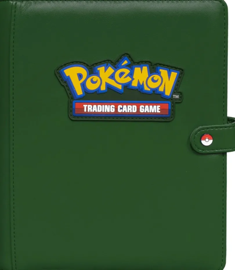 Premium Green 4 Pocket Snap Binder For Pokemon Ultrapro