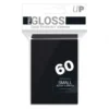 Pro Gloss 60ct Small Deck Protector Sleeves Black Ultrapro